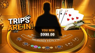 I FINALLY GOT TRIPS ON BLACKJACK [upl. by Anna-Maria960]