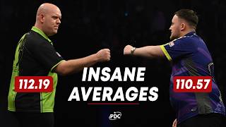 INSANE AVERAGES Luke Littler v Michael van Gerwen  2024 Czech Darts Open [upl. by Melville]