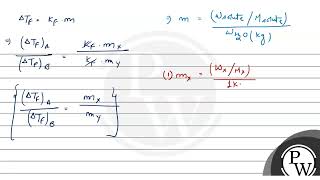 Two solutions A and B are prepared by dissolving \1 g\ of non volatile solutes \X\ and \Y\ [upl. by Chrysler33]