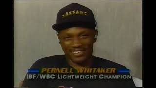 Boxing Pernell Whitaker Interview 1990 [upl. by Remy765]