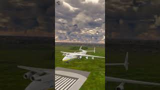 Beautiful Landing Antonov 225 at Ezeiza aviation flightsimulator mfs2020 [upl. by Oalsinatse]