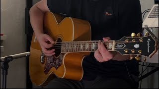 Epiphone J200 EC STUDIO Sound Test  Inspired by Gibson SJ200 King Of The Flattops [upl. by Telfer]