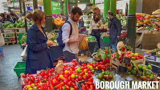 Borough Market London  London Walking Tour  Best of Borough Market  London Street Food 4k HDR [upl. by Tavi]