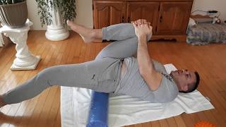 Foam roller massage du dos et étirement psoas [upl. by Kiefer]