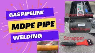 MDPE Pipe Joint kaise kareGas Pipeline MDPE Welding Complete one Joint Process [upl. by Vallery559]