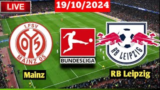 Mainz vs RB Leipzig  Bundesliga  Live Match Score Today HD 2024 [upl. by Ardolino771]