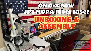 OMGX 60W JPT MOPA M7 Fiber Laser Unboxing and Assembly [upl. by Atived]