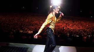 Michael Jackson  Liberian Girl Live At Dangerous Tour Bucharest 1992 Fanmade [upl. by Eiryk]