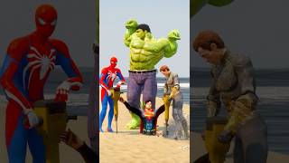 HULK TAKE REVENGE FROM IRONMAN AND SAVES SUPERMAN 🤯 shorts gta5 [upl. by Melodee]