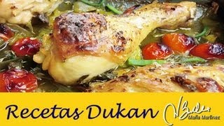 Adelgazar Pollo a la Provenzal Dieta Dukan Crucero  Diet Provenzal Roast Chicken [upl. by Notneiuq82]