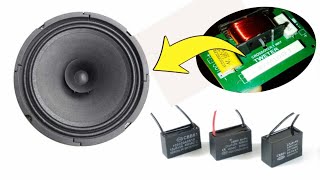 Kapasitor kipas angin dan speaker  Trik jitu speaker full range menjadi tweter suara bagus dan awet [upl. by Adnahc]