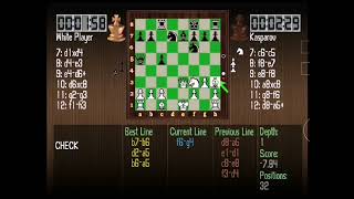 Chessmaster II USA  PS1 Kasparov vs White Player [upl. by Becht370]