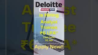 Deloitte Off Campus  Deloitte Bulk Hiring  Deloitte phase 2 Hiring recruitment2023 deloittejobs [upl. by Ronni]