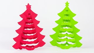 Come fare un Albero di Natale con un foglio di carta  Lavoretti per Natale  Paper Christmas Tree [upl. by Erny969]