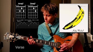 Femme Fatale by The Velvet Underground  Guitar TabTutorial [upl. by Amada94]