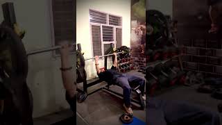 40 kg bench press 50 reps chellenge body weight 62kg [upl. by Padriac]