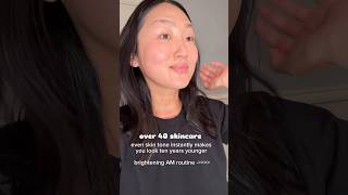 best morning routine for bright supple radiant skin over40 skincareroutine [upl. by Seniag]