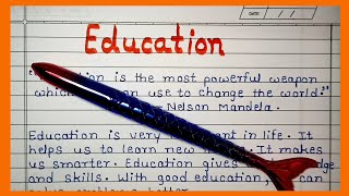 Importance of Education  Essay on education in English  Education [upl. by Mou]