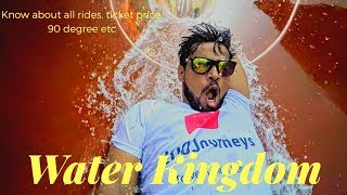 Water Kingdom Mumbai all rides  Water park in Mumbai  Water Kingdom 90 degree Slide [upl. by Simons]