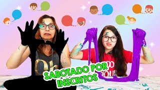 DESAFIO SLIME SABOTADO POR INSCRITOS DO CANAL SLIME CHALLENGE  Luluca [upl. by Aneliram]