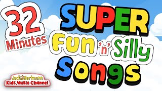 32 MINUTES of Super FUN n SILLY Songs  Jack Hartmann [upl. by Badger283]