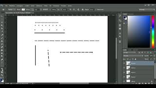 Linea tratteggiata con Photoshop [upl. by Vivl]