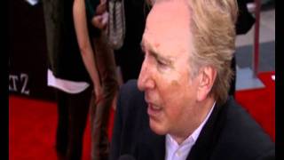 Alan Rickman red carpet interview [upl. by Necila]