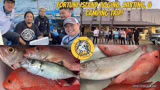 Rough Sea Challenge  Fortune Island Jigging Casting amp Camping Trip [upl. by Tierza]