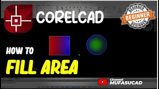 CorelCAD How To Fill Area [upl. by Ahsoek547]