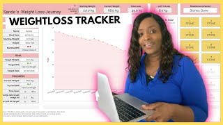 How I use Google Sheets to track my weight Loss journey  Google Sheets 🤩  Sande Shares [upl. by Rramal851]