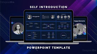 Self Introduction Presentation PowerPoint Template  DesignedEra [upl. by Rondon]