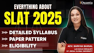 SLAT 2025 Syllabus  SLAT 2025 Exam Pattern  SLAT Law Exam [upl. by Oirottiv756]