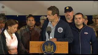 Governor Cuomo Governor Cuomo Holds Press Briefing at JFK Airport After Returning from Puerto Rico [upl. by Annohsal]