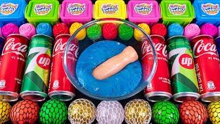 Satisfying Video How To Make Soda Slime Mixing Glitter Eyeshadow CoCa Cola Makeup Cosmetics ASMR 4 [upl. by Einnaoj703]