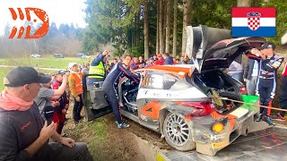 Neuville Explains Crash  WRC Croatia Rally 2023 [upl. by Hollah]