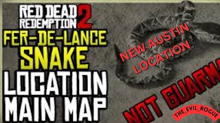 HOW TO SPAWN THE FERDELANCE SNAKE IN NEW AUSTINRED DEAD REDEMPTION 2 [upl. by Ydal]