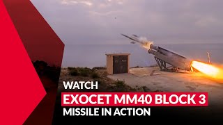 Exocet MM40 Block 3 missile [upl. by Ryhpez]