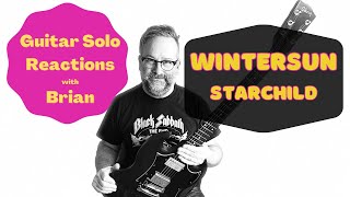 GUITAR SOLO REACTIONS  WINTERSUN  Starchild [upl. by Edlihtam185]