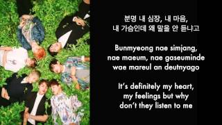 BTS 방탄소년단 – I Need U Lyrics HanRomEng Sub [upl. by Eecart618]