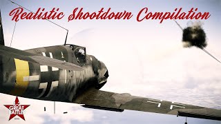 Realistic Shootdown Compilation  IL2 Sturmovik [upl. by Allbee]