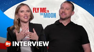 The ‘Fly Me to the Moon’ Cast Share First Impressions Over Moon Landing Set [upl. by Nitsuga]