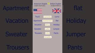 Inglês americano VS Inglês britânicoenglish viralvideo viralshorts dicasdeinglestodososdias [upl. by Aniz]