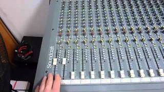 Soundcraft Spirit 32 Channel Mixing Desk  Demonstration [upl. by Nehgam129]