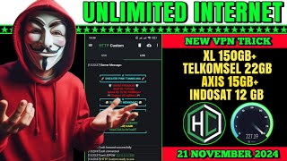 cara menggunakan internet tanpa batas  config hc terbaru  free net 211124 [upl. by Colpin933]