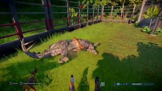 Jurassic World Evolution 2 Stego vs Dilos [upl. by Leinoto532]