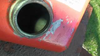 Removing rust from a fuel tank using electrolysis Pt 2 [upl. by Trebmal]