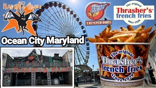 Thrashers Fries amp Historic Trimper Rides 1893 Walkthrough Ocean City MD [upl. by Afinom]