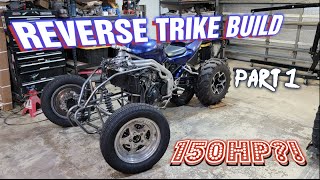 Reverse Trike Build  150hp On and Offroad Party Trike Part 1 [upl. by Ateval]