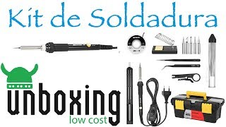 🔧🔨 ▶ Kit de soldadura Meterk 60W UampR Low Cost [upl. by Vasileior]