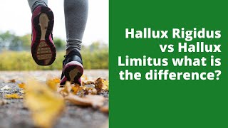 Hallux Rigidus vs Hallux Limitus what is the difference [upl. by Verile]